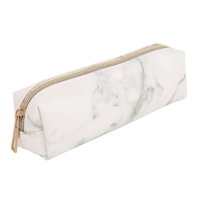PU marmuru różbyć winnym złoto piórnik z zapięciem na zamek słodkie piórniki szkolne dla dziewczynek chłopiec duży długopis torba piórnik etui szkoła papiernicze: WT