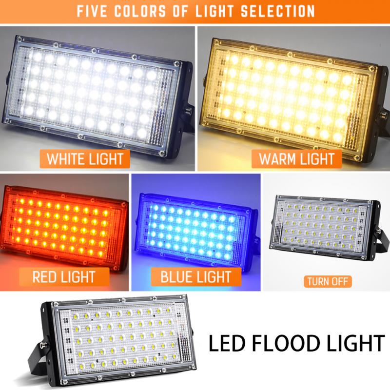 LED Security Floodlight 50W Flood Lights Indoor Outdoor Garden Waterproof Lamp Flood Led Outdoor Street Light Spotlight