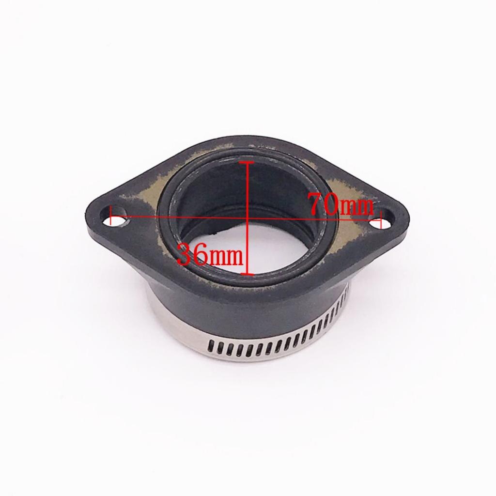 36mm 40mm förgasare insugningsgrenrörsflänsadapter passande för suzuki  gn250 ( svart)