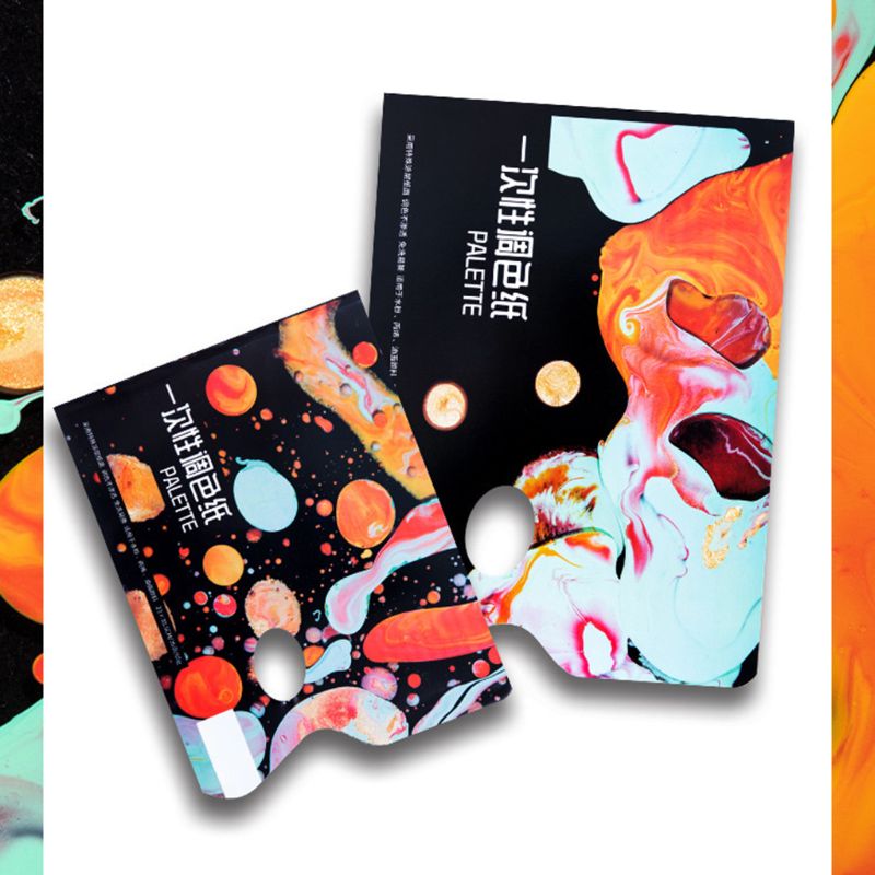 Painting Material Paper Disposable Color Palette 36 Sheets Of Color Paper Gouache Acrylic Toning Art Supplies C26