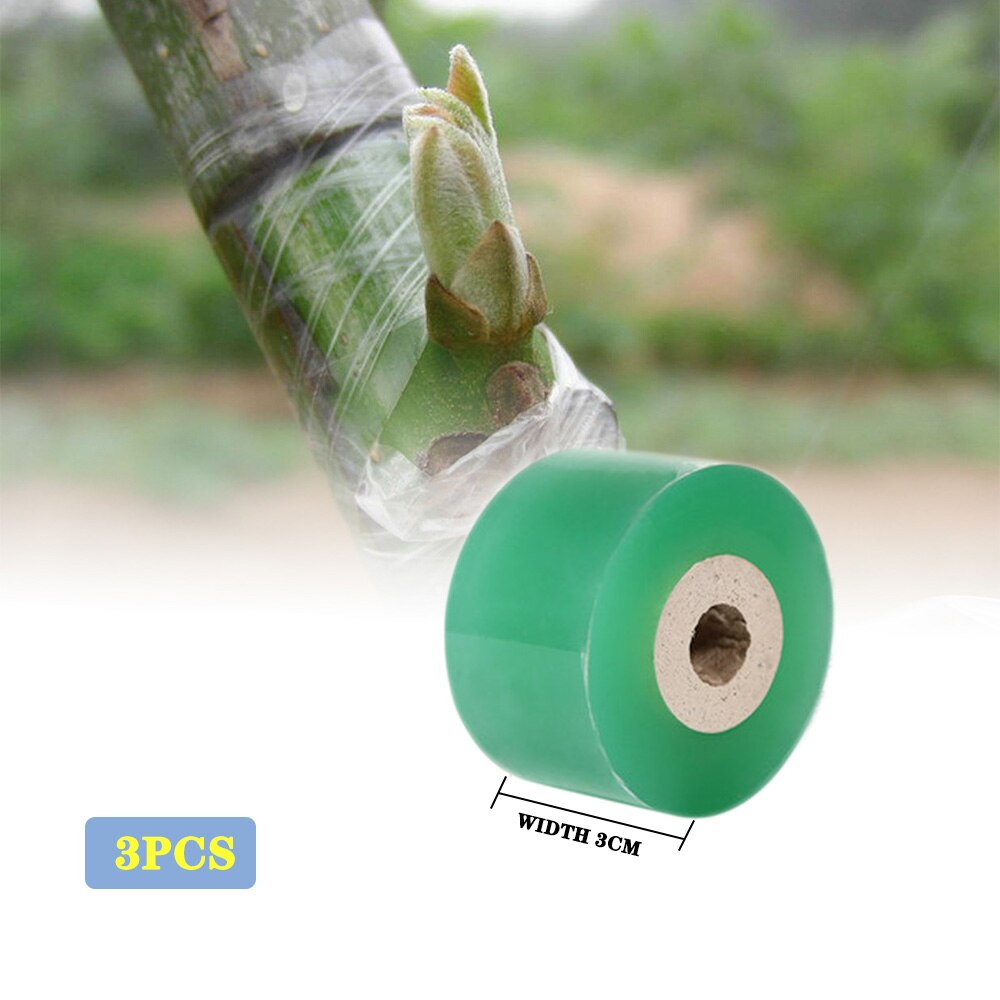 6 Sizes sizes Grafting Tape Nursery Stretchable Graft film Fruit Tree Grafting Tool Garden Bind Tape Grafting Tool Accessories: Width 3cm   3pcs