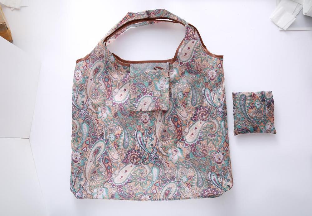 lemon Style Foldable handbags Need environment storage bags green shopping bag Tote polyester Folding pouch bag