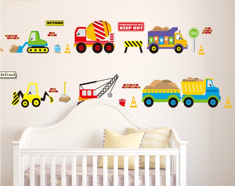 Cool Motor Rider Behang 3D Offroad Auto Muurstickers Slaapkamer Student Geef Nooit Motivatie Woord Art Decals Studie Sticker: PC8269-2