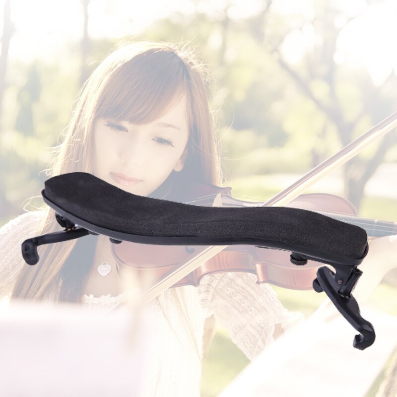 Solid Wood Violin Shoulder Rest Universal Violin Shoulder Rest Plastic Black For 3/4 And 4/4 Violin Acoustic Violin Accessories: 02