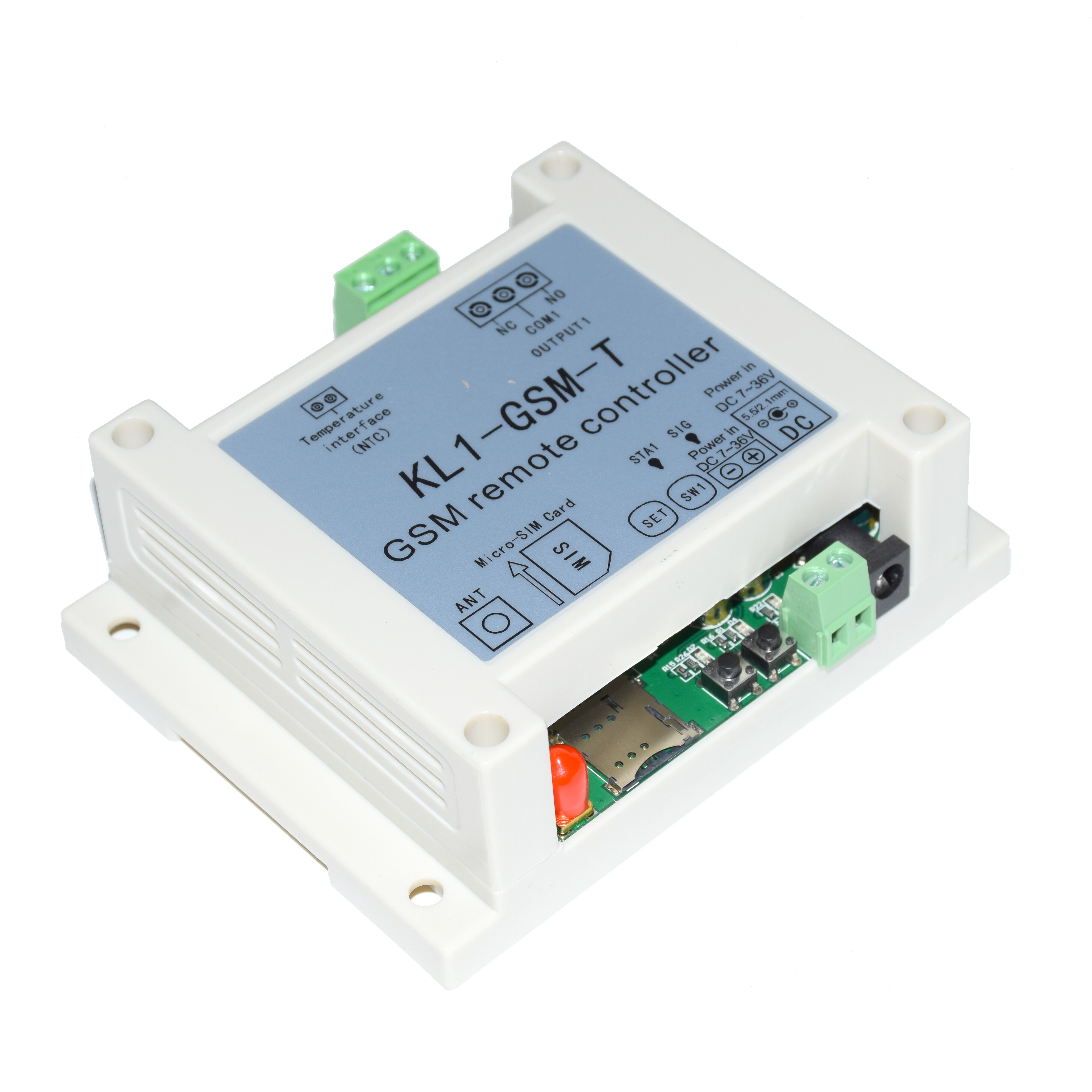 GSM SMS Remote Controller ON/OFF Relay Switch Access Controller KL1-GSM With NTC Temperature Sensor