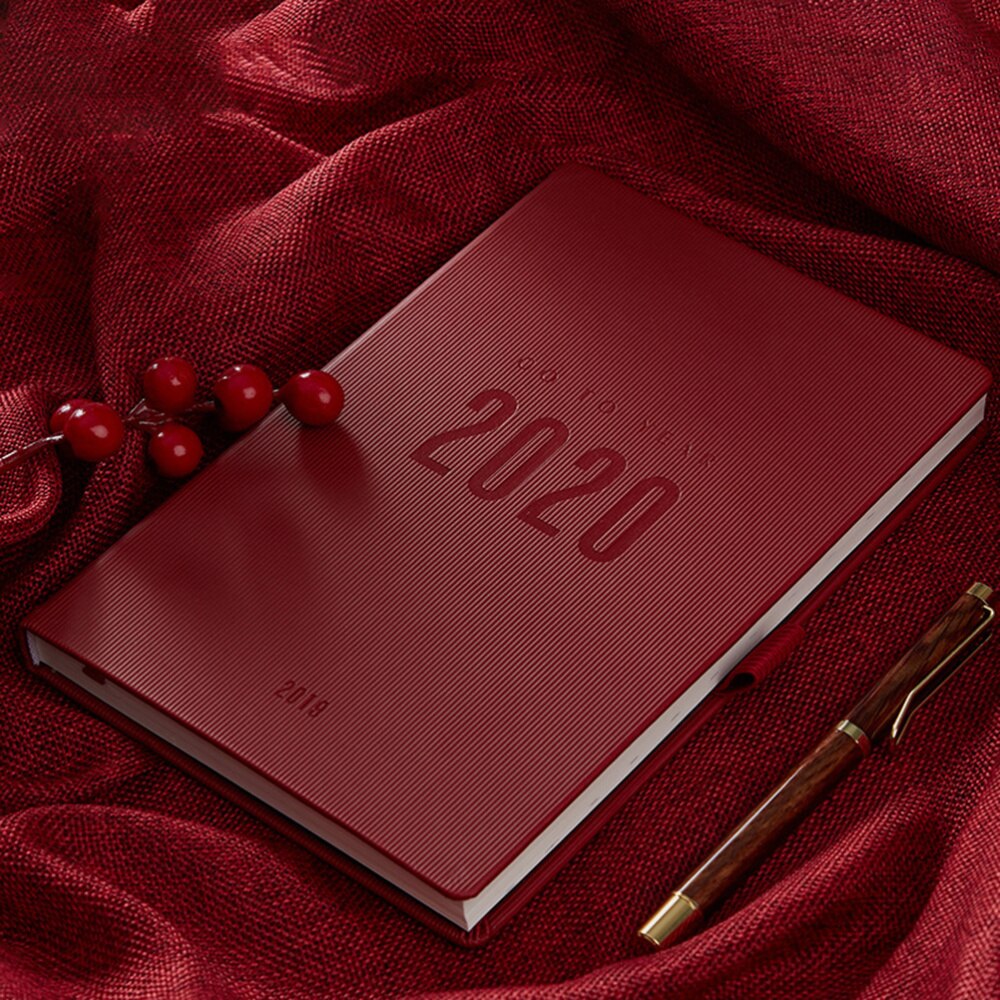 1Pcs A5 Planner Efficiency Agenda Schedule Notebooks Diary Stationery for School Office(Black)