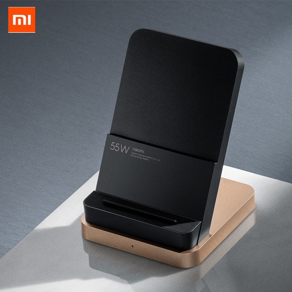 Xiaomi 55W Wireless Charger Max Vertical air-cooled wireless charging Support Fast Charger For Xiaomi 10 For Iphone
