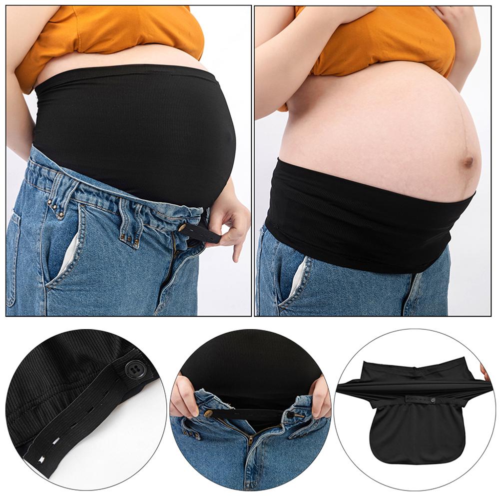 Vrouwen Moederschap Buik Band Naadloze Stretch Hoge Taille Terug Ondersteuning Riem Broek Taille Extender Ademend Zwangerschap Voor Verkoop