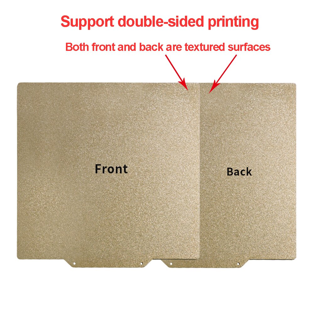 Kingroon 3d drucker-heizbett, pei-aufkleberentfernung, pei-federstahlblech, vorinstallierte pei-flex-magnetbasis für  kp3s 3 cr10: 180 x 180mm / Doppelseitiger druck