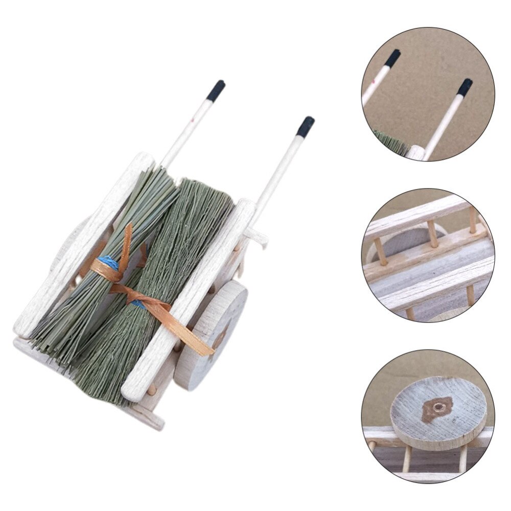 1Pc Barrow Ornament Miniature Cart Playthings For Decor Mini Cart Children for Kids