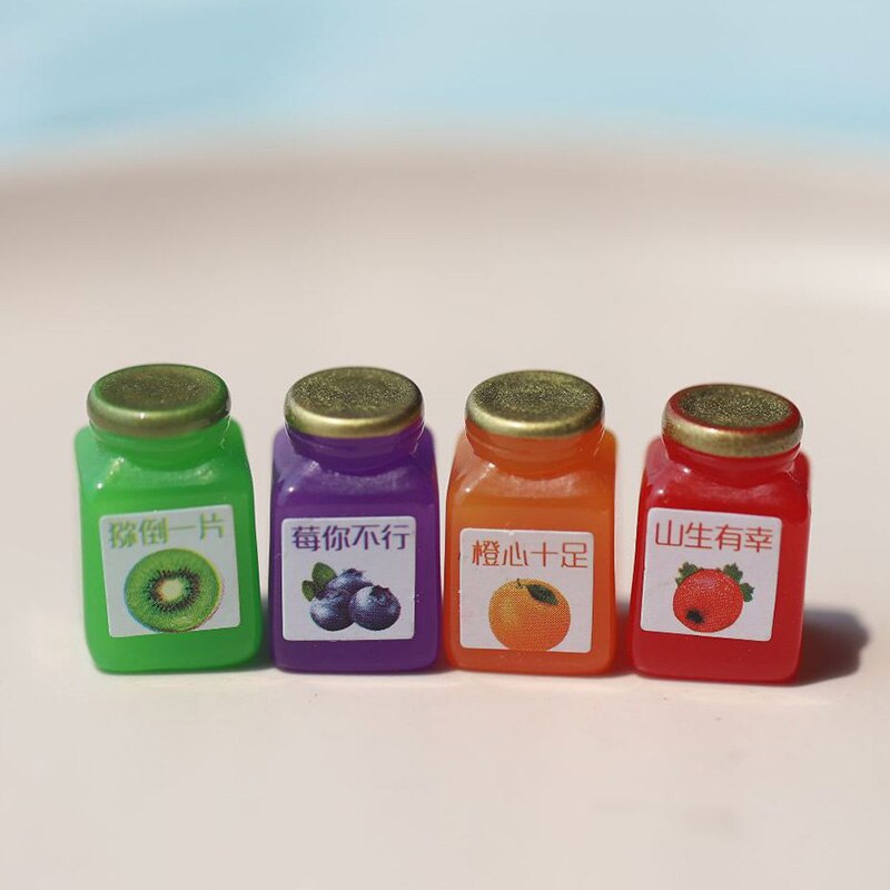 1/6 Scale Dollhouse Miniature Bottle Mini Coke Mineral Water Drink Pretend Play Food for blyth bjd barbies Kitchen Accessories: 4pcs style2