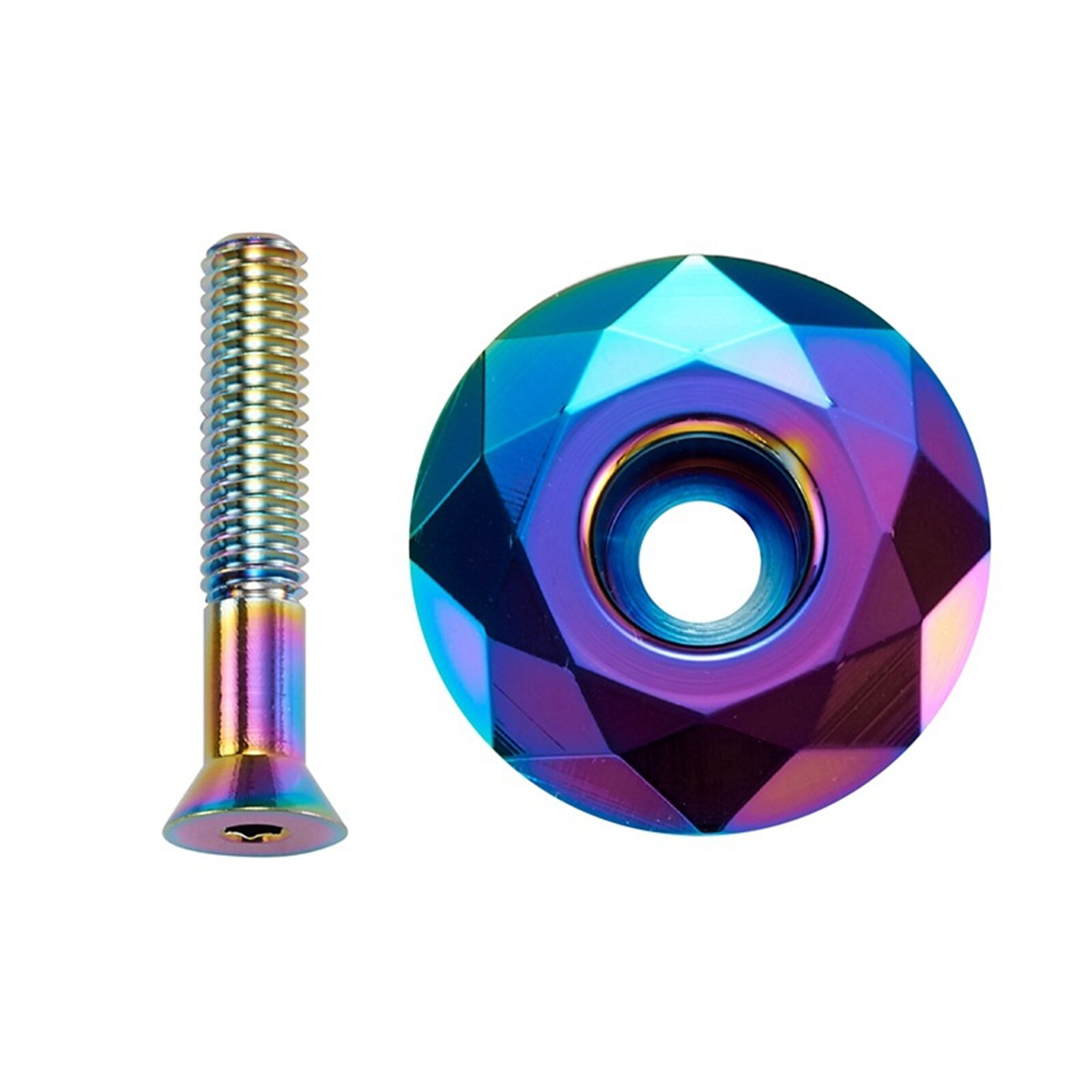 Bicycle Headset Top Cap Bike Top Tube Cap Color Bicycle Headset Top Cover for Mountain Bike Road Bike N66: Multicolour