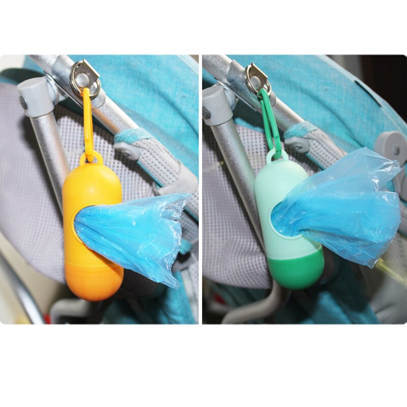 1 rollo de bolsas de plástico desechables para pañales, bolsa de portátil para bebé, bolsa de basura para el hogar, accesorios para cochecito de bebé