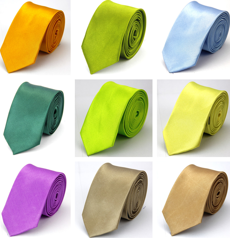 Cravate à col étroit pour hommes femmes 5 cm 2 "mince mince mariage noir bleu rose blanc rouge vert marron violet hommes femme cravate