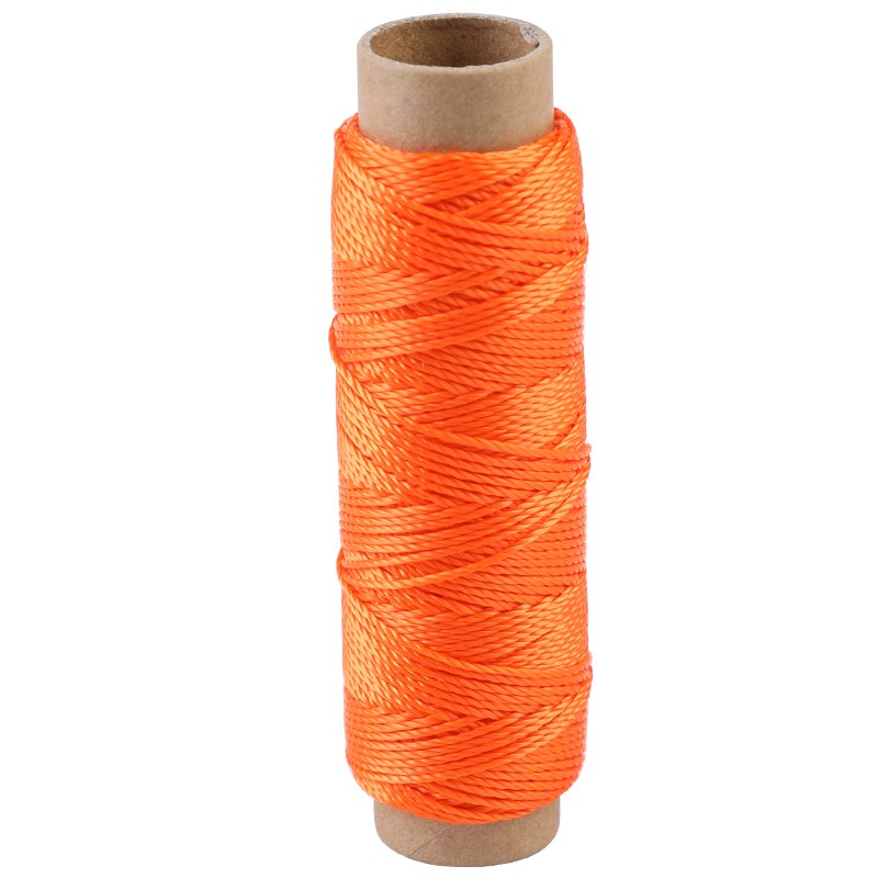 Fenrry 30m/Rolle Hohe Festigkeit Polyester Leder Hand Genäht Gewinde Beutel Gewinde Helle Seide Faden Schuh Gewinde DIY leder Werkzeug: Orange