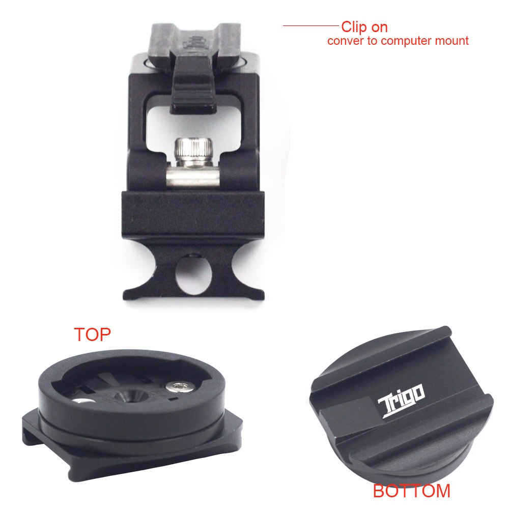TRIGO Cycling Computer Mount For Brompton Folding Bikes fit Garmin Bryton WAHOO GPS Mount Holder Phone Adaptor Bike Accessories: black for garmin 2