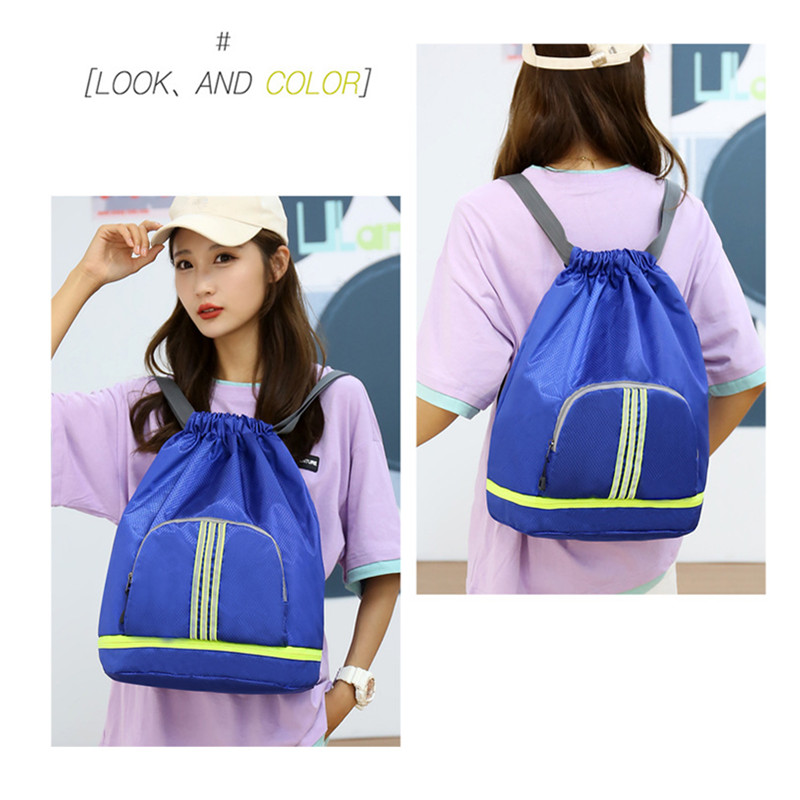 Sports Bag Women's Drawstring for Male Large Cycling Basketball Female Weekend Luggage Travel Yoga Backpack Men