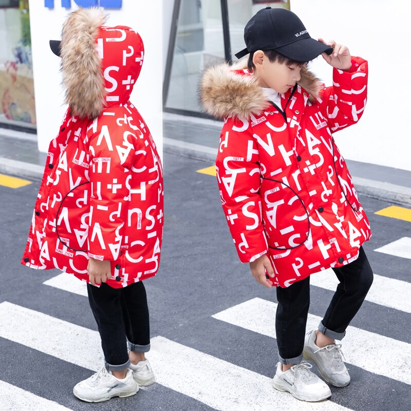 Peuter Boy Winter Jassen Kinderen Winter Jas Jongens Bontjas Parka Tiener 3 Tot 12 Jaar Kind Bovenkleding casual Hooded