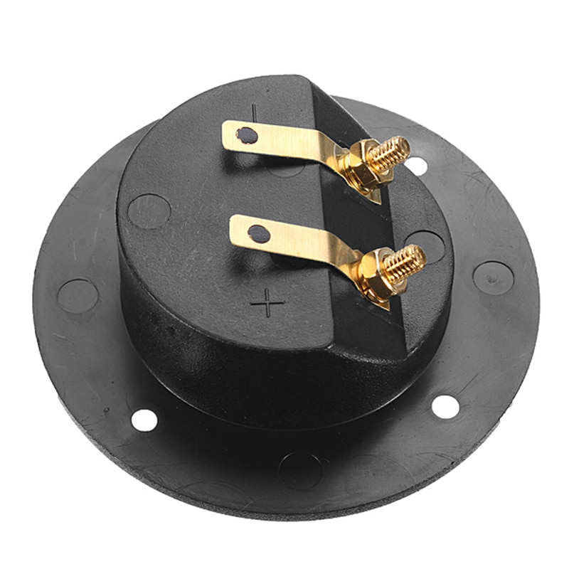 LEORY Car Stereo Speaker Terminal Board Round Double Binding Post Screw Connector Subwoofer Plug