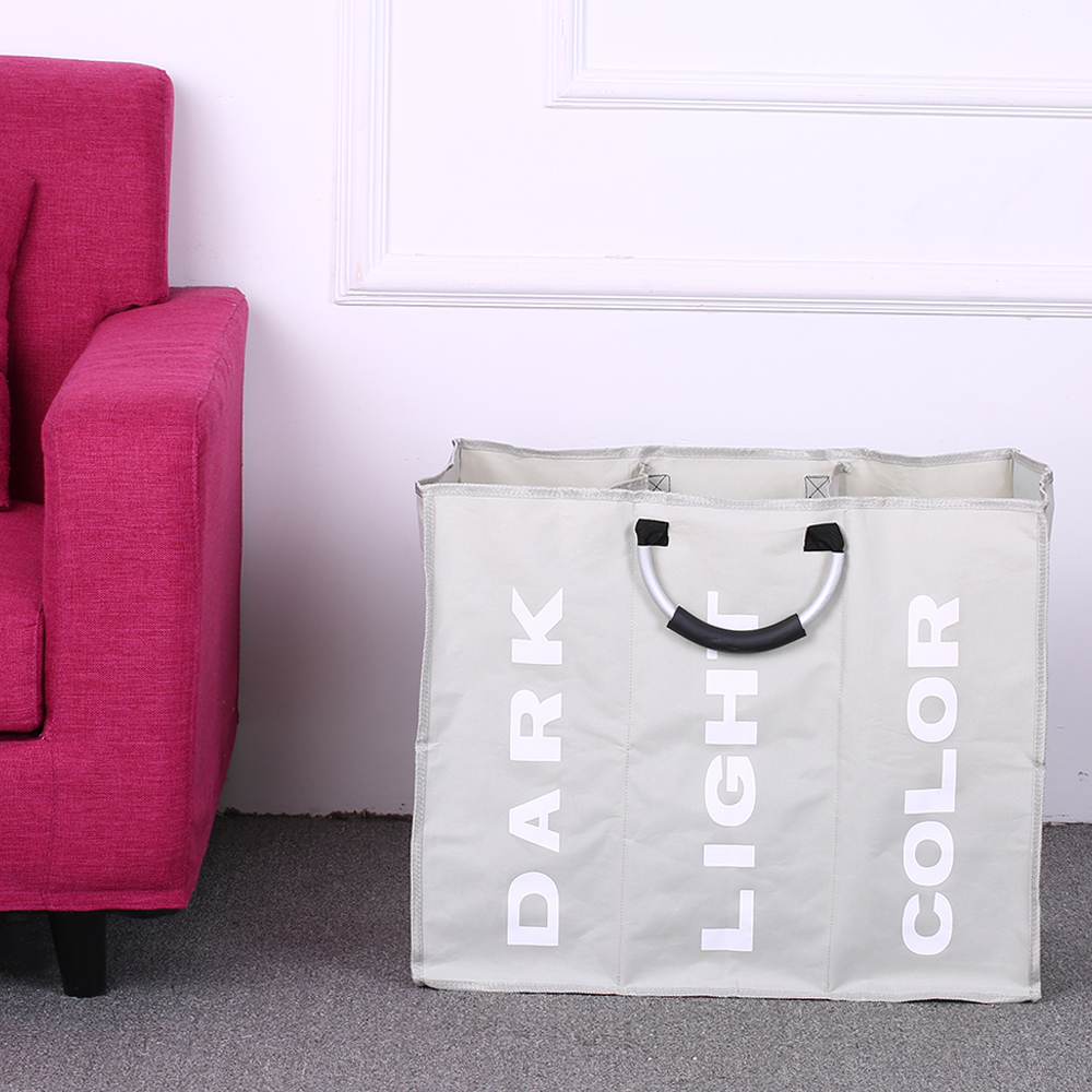 Folding Laundry Basket Round Storage Bin Bag Large Hamper Collapsible Dirty Clothes Toy Basket Bucket Bathroom Organizer Bags