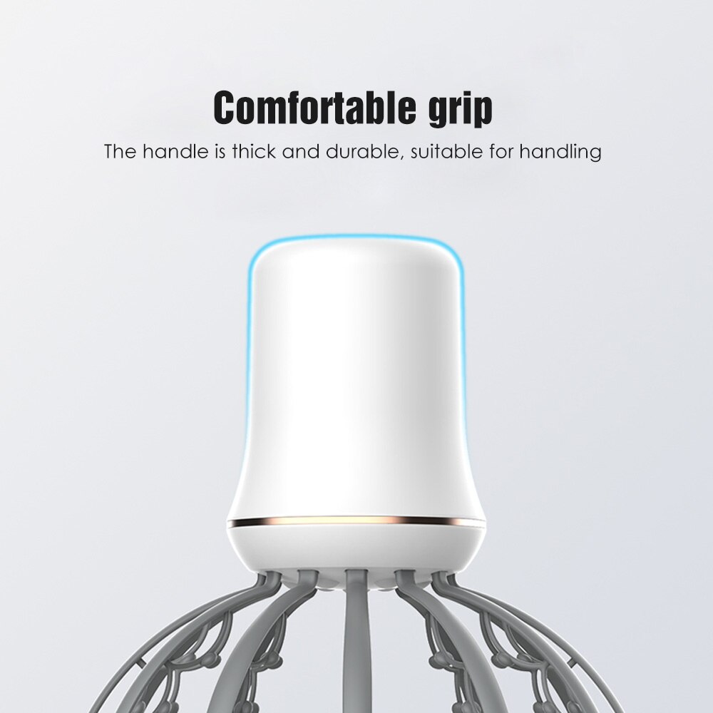 Krake Elektrische Kopf Massagegerät 3 Modi Vibration Massage Kopfhaut Entlasten Kopf Fatiguex Tiefe Entspannen Haar Wachstum Drahtlose Tragbare