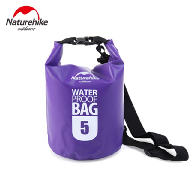 Naturehike-bolsa seca impermeable de 5L, 10l, 15l, 20 litros, bolsa seca con correa para el hombro, para playa, natación, kayak, acampada