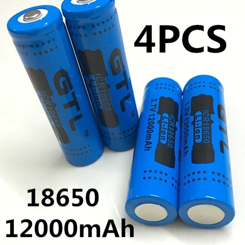 100% Originele NCR18650B 3.7 V12000 Mah 18650 Lithium Oplaadbare Batterij Grote Capaciteit Gtl Evrefire