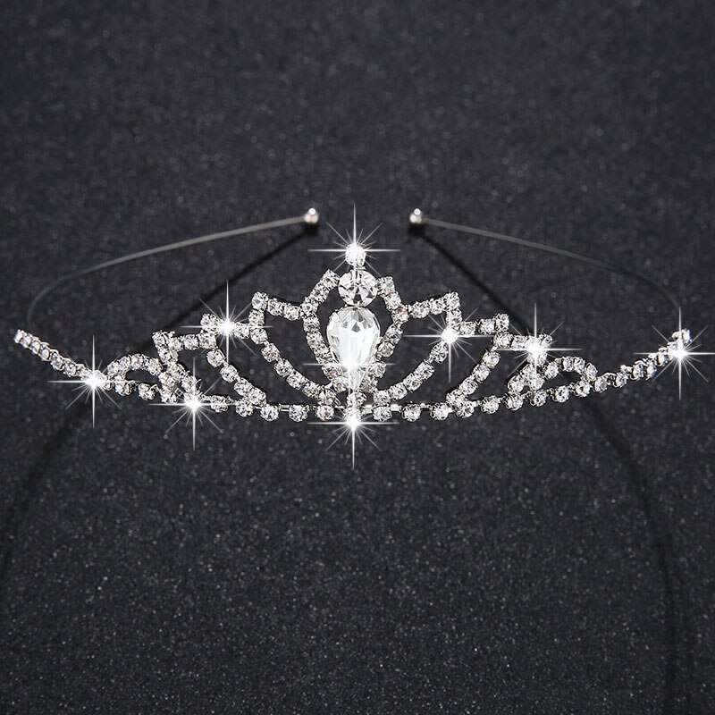 Vendita calda di Cristallo Perle Della Lega Diademi e Corone Da Sposa Copricapo Da Sposa Accessori Per Capelli Gioielli Bride'Tiaras Hairbands