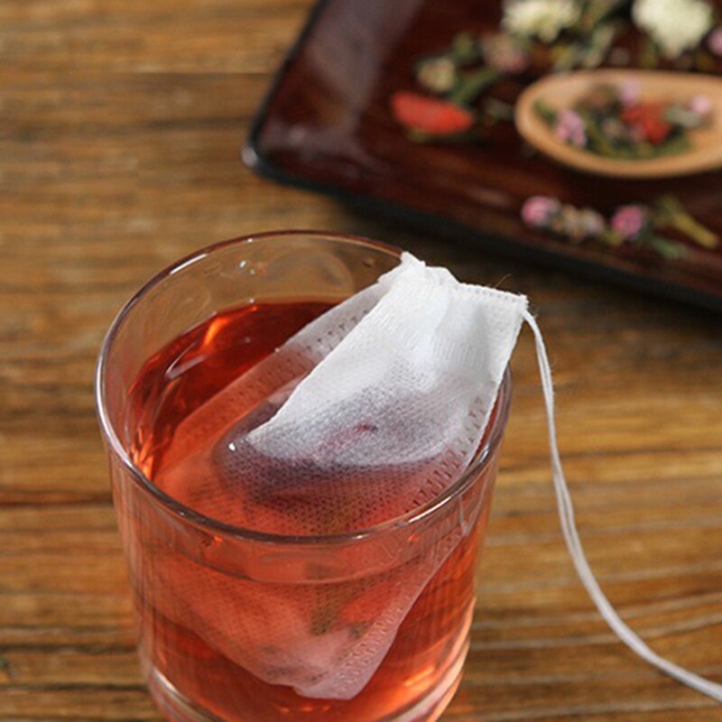 100 sztuk torebki herbaty torby robić torebki herbaty Infuser z strunowy uzdrowić foka 5x7CM saszetka bibuła filtracyjna torebki puste torebki herbaty