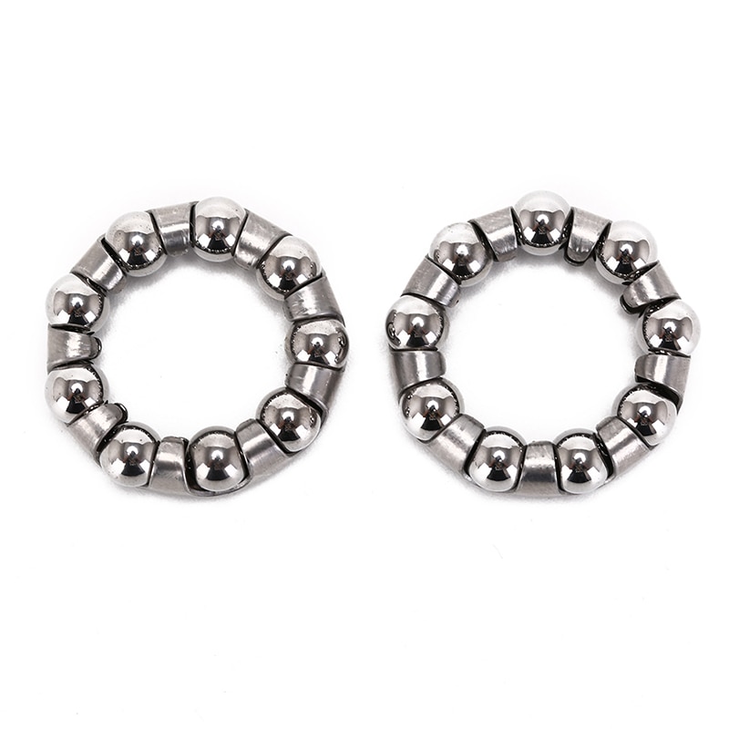 2pcs Bicycle bearing Bicycle Rear Wheel Axle 1/4 Inch x 9 Ball Bearing Cages Bike Cycling Shafts