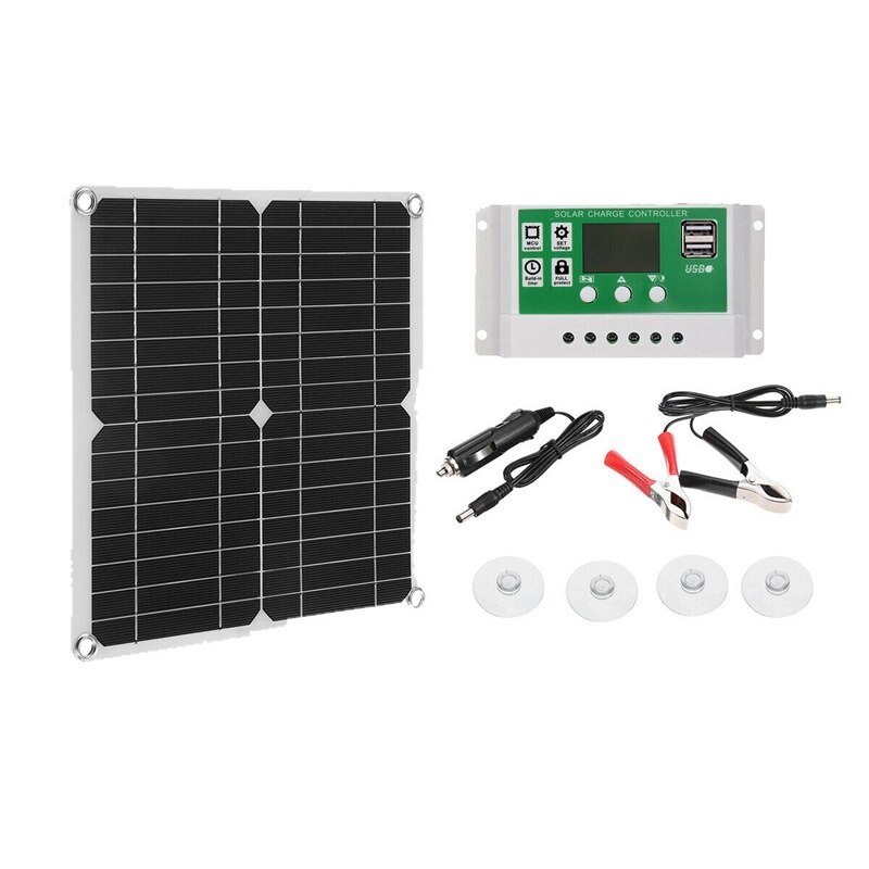 200W Solar Panel Kit 60A 12V Battery Charger with Controller Caravan Boat Retail