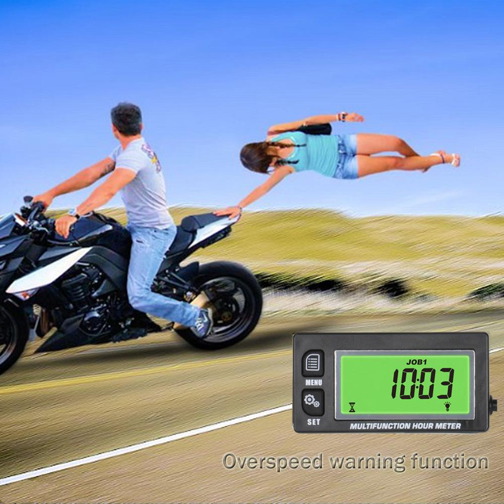 Inductive Temperature TEMP METER Thermometer Tach/Hour Meter for motorcycle snowmobile ATV RL-HM028A