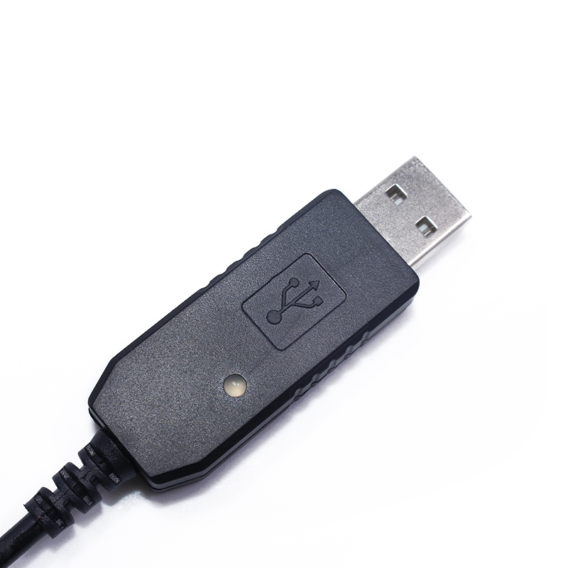 Originele Draagbare Usb Lader Kabel Met Indicatielampje Voor Baofeng UV-5R, UV-82, BF-F8HP, GT-3, UV-9R Plus Walkie Talkie Ham Radio