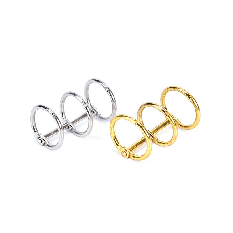 Álbum de fotos encuadernación DIY Metal Clip 3 orificios para anillos para cuaderno diario de hojas sueltas