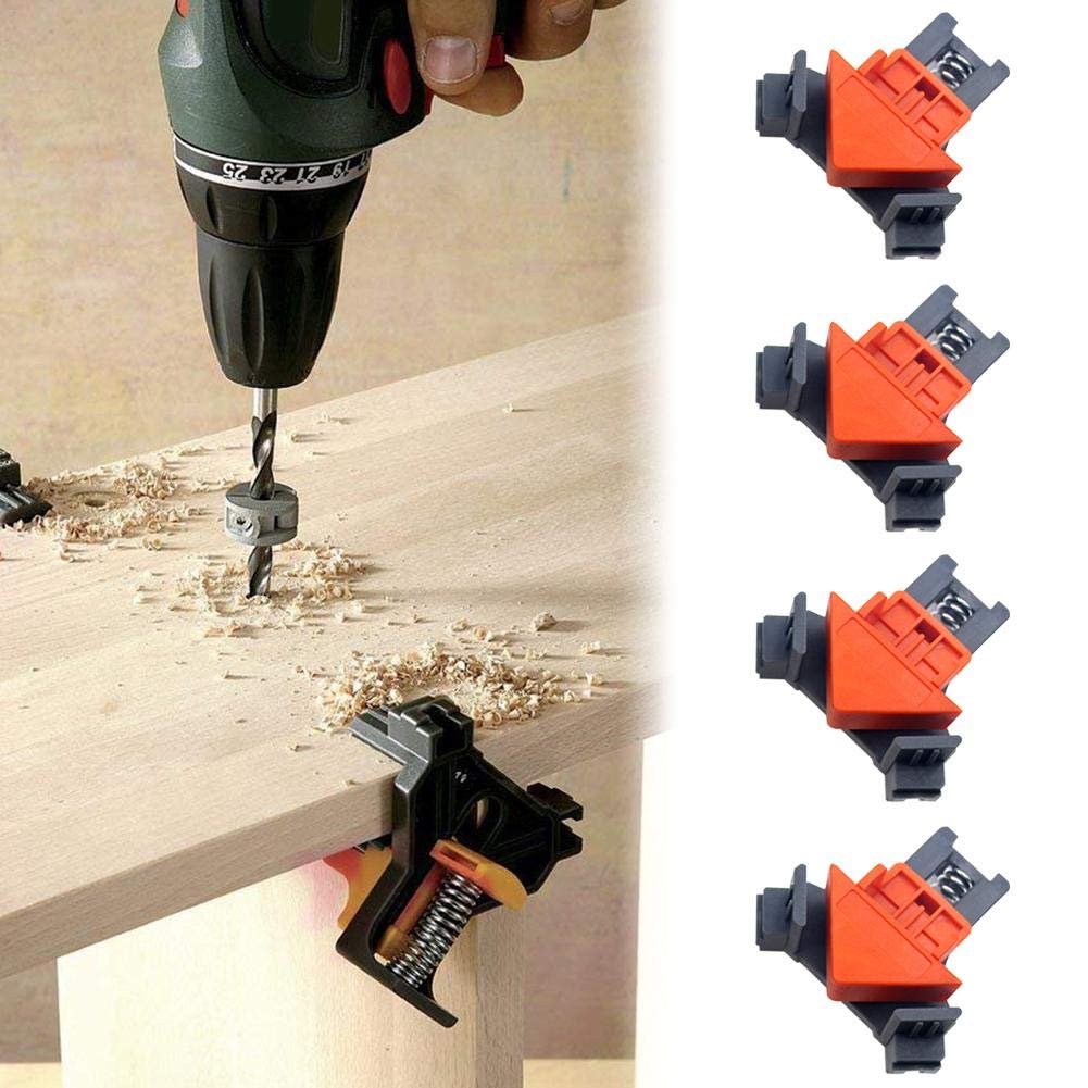 DIY Hoek Klemmen Quick Vaste Robuuste 90 Graden Haakse Clamp Fishtank Glas Hout Fotolijst Houtwerk Haakse 4 STUKS