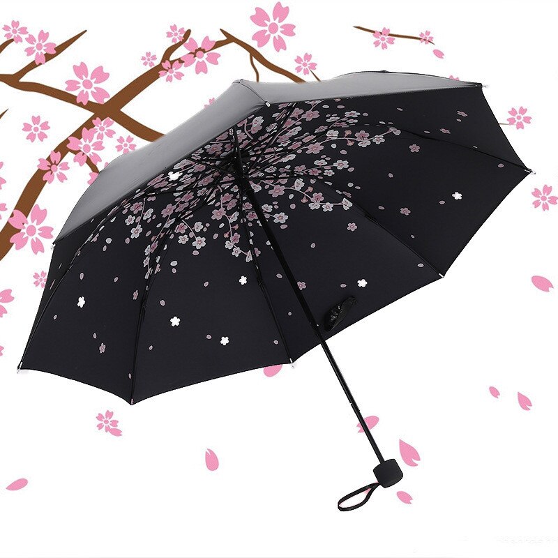 TRAVEL Anti-UV Windproof Rain Modish Sun Girl Parasol Pocket Umbrellas Flower Star Folding Umbrella For Women Brand