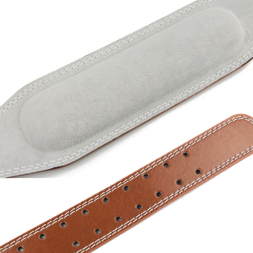 Gobygo Lederen Gewichtheffen Riem Power Gym Fitness Crossifit Training Gewichtheffen Riem Halter Barbell Taille Ondersteuning