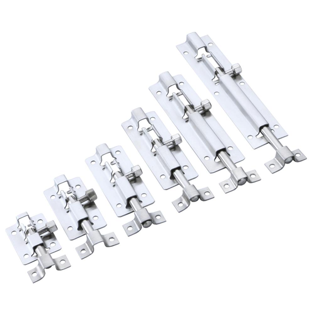 Thick stainless steel latch wooden door latch bathroom door bolt door lock door and window lock buckle anti-theft bolt hardware