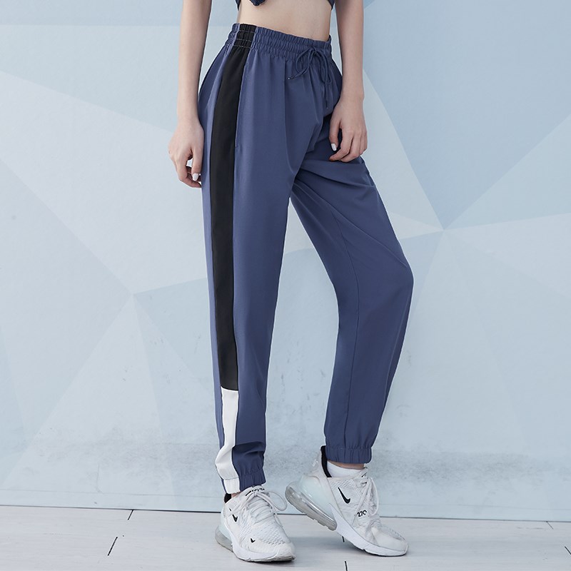 Mulheres solto esporte correndo listra sweatpants mulher calças retas treino jogging roupas esportivas de treinamento de fitness