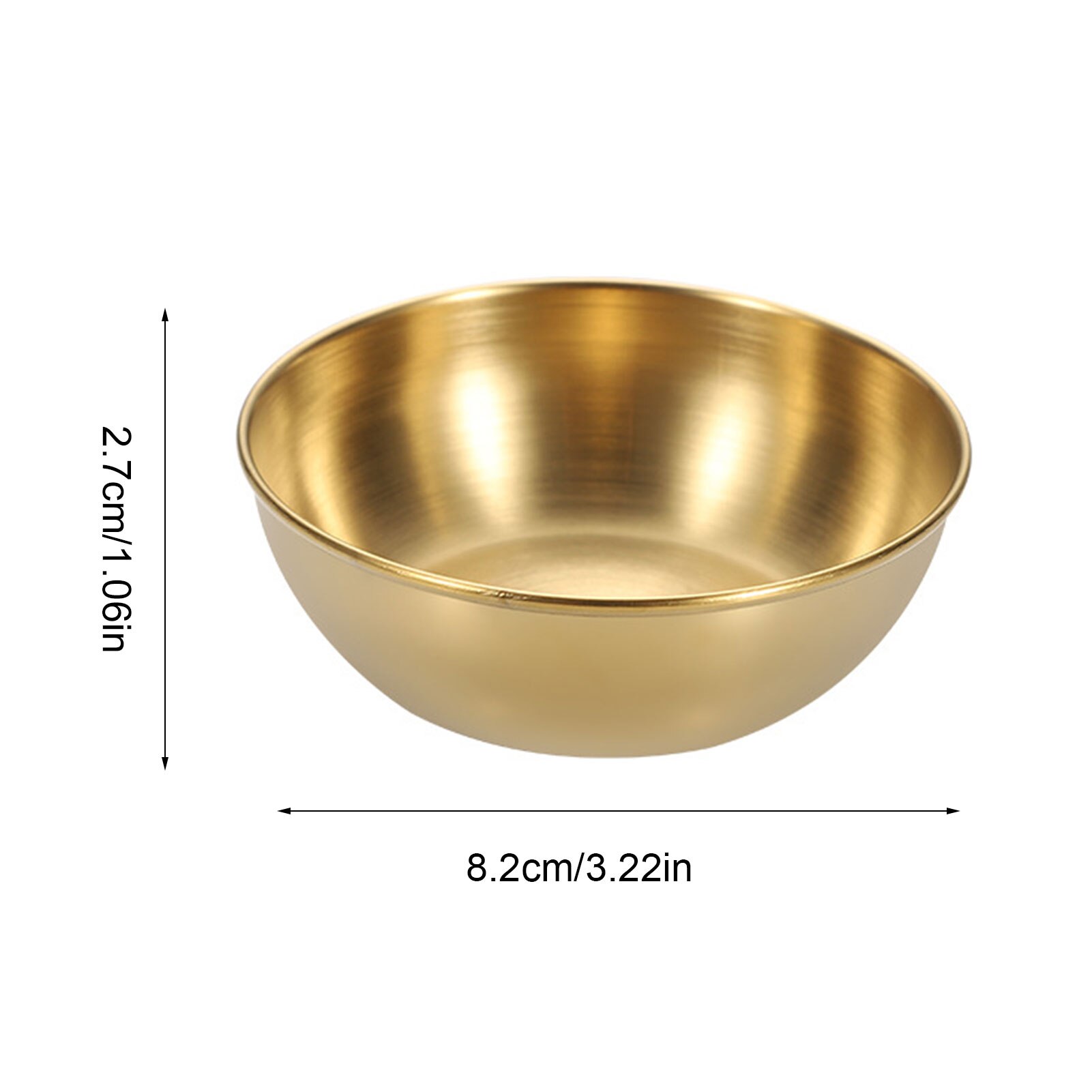 Stainless Steel Sauce Dishes Mini Individual Saucers Bowl Sushi Dipping Bowl Dipping Sauce Bowls For Soy Sauce Ketchup BBQ Sauce