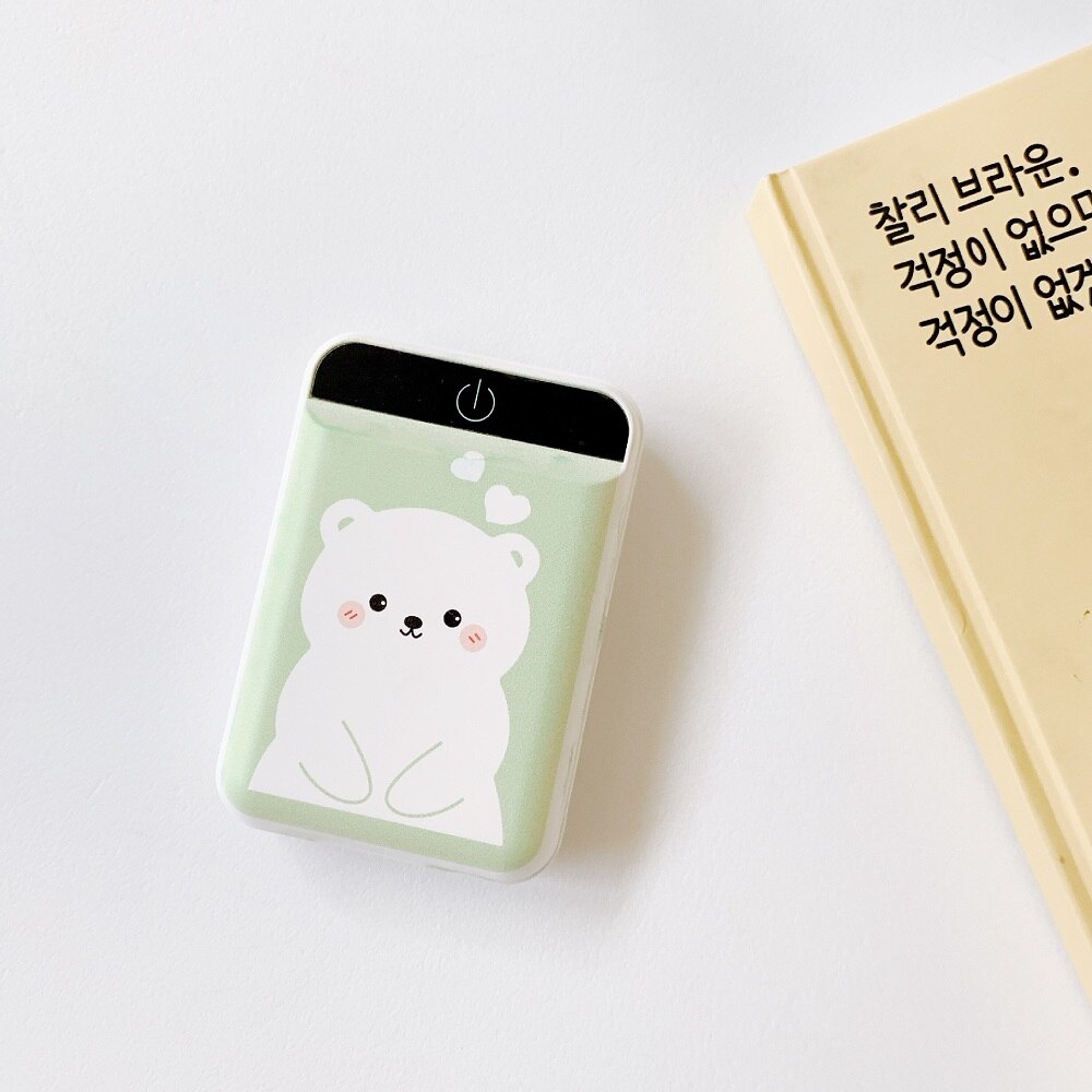 Mini Power Bank 10000mAh with Cute Cartoon Parttern Powerbank 10000mAh Portable Mobile Charging Power Bank for Xiaomi: Bear1