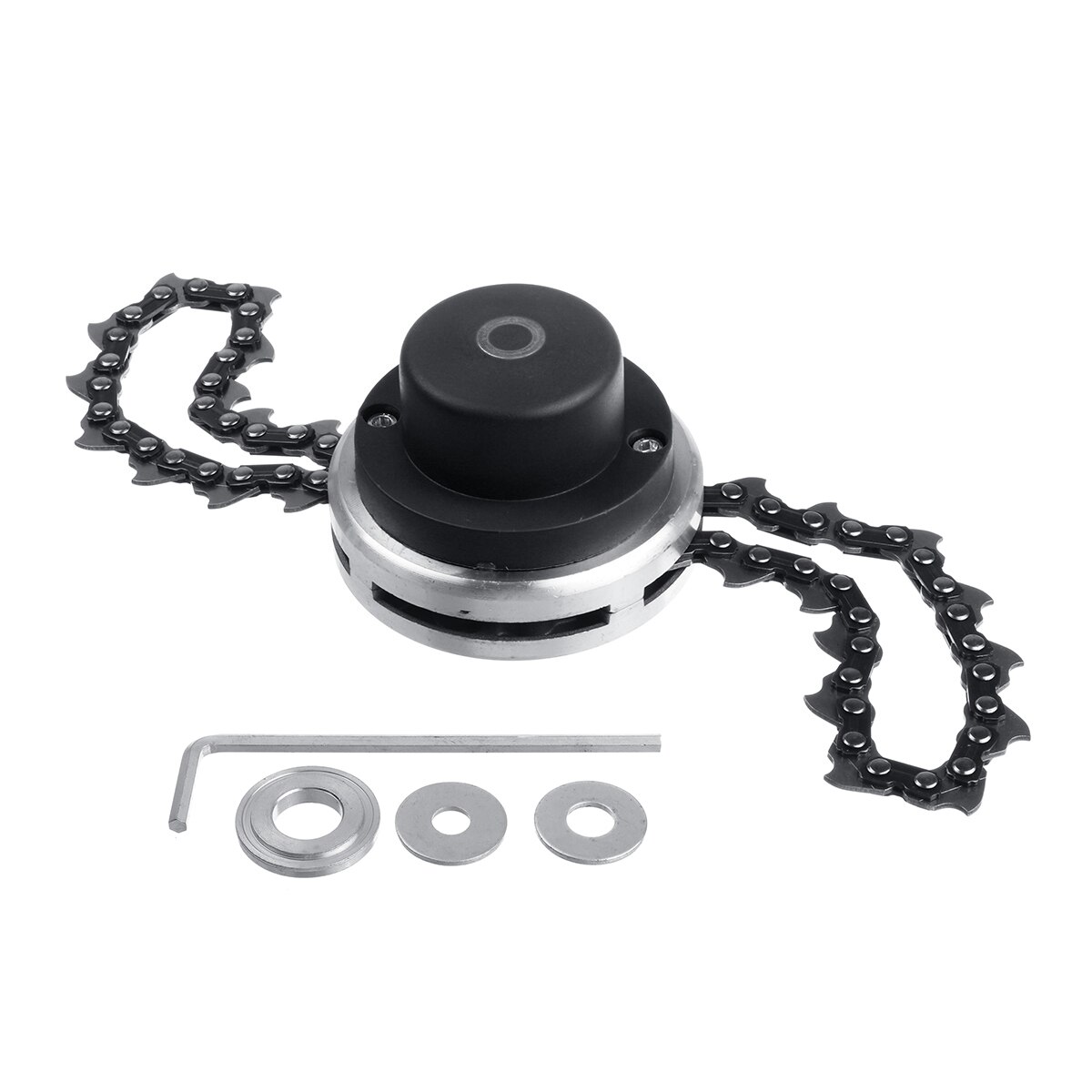 Cortacésped cabezal de corte bobina cadena cabeza cortadora de cepillo B3 cadena para cortadora de césped de jardín: Black Grass Trimmer