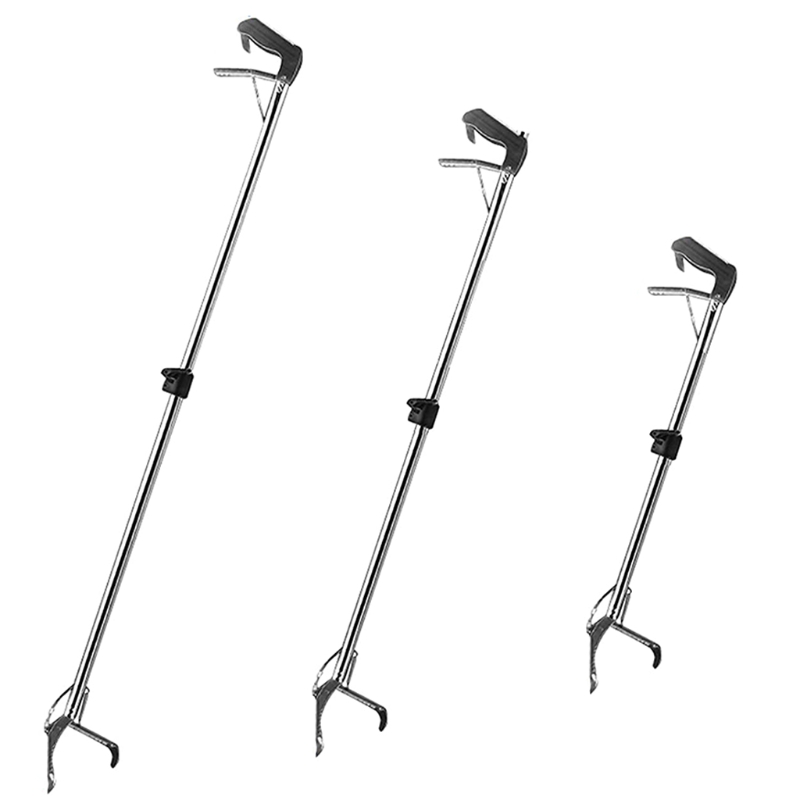 Pinces à serpent robustes, attrapeur de reptiles, en acier inoxydable, mâchoire large avec verrouillage automatique, dents émoussées, pliable S/M/L