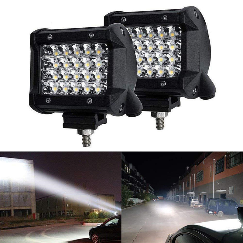 72 W Led Werklampen Bar 72 W Combo Spot Off-Road 6000K Driving Spot Flood Fog Lamp voor Auto Vrachtwagen Boot Suv Koplamp Atv 12V