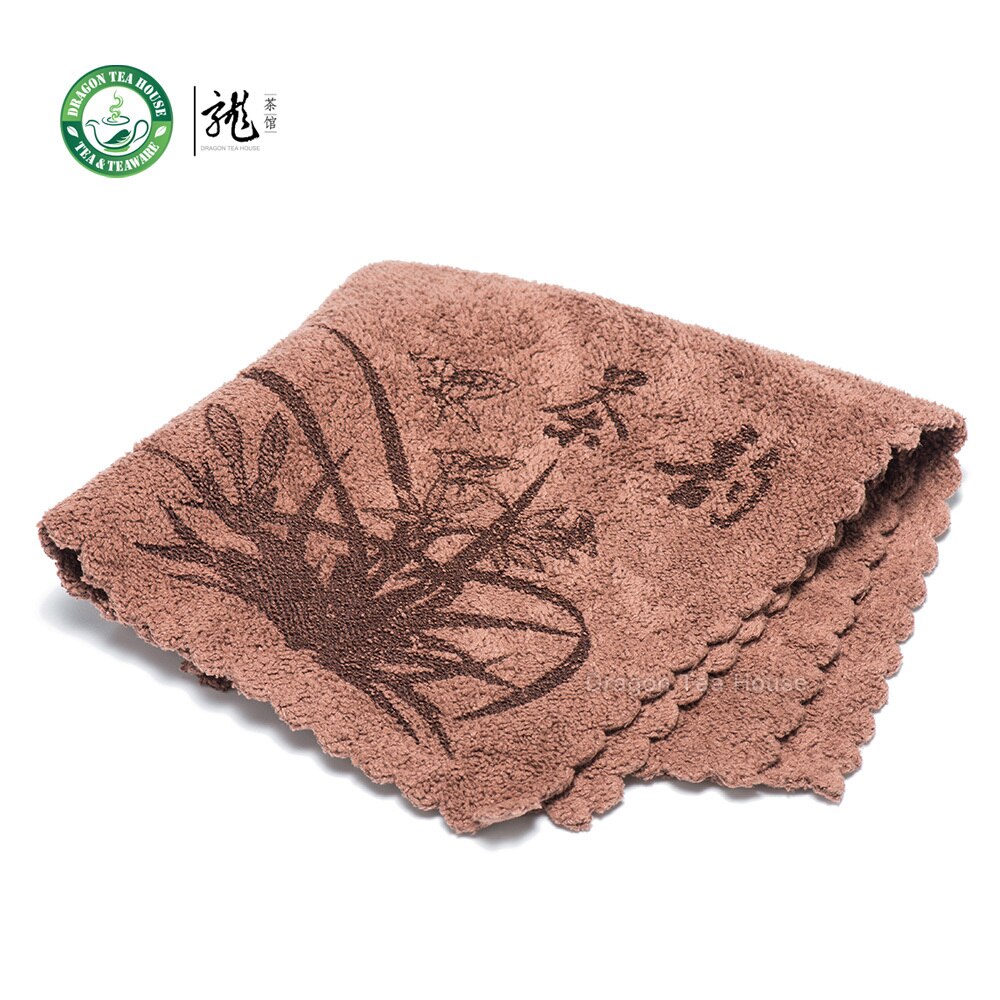 Chinese Gongfu Thee Tafel Schoonmaakdoekje Handdoek 30*30 cm Bruin