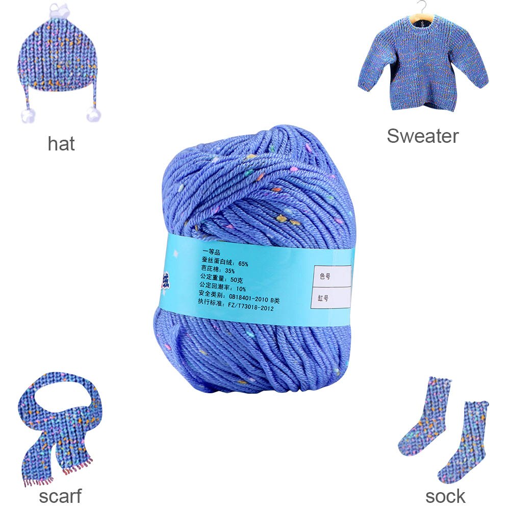 Hand Knitting Knicker Yarn Crochet Knitwear Wool DIY Hand Knitting Supplies Soft Scarf Hat Yarn Knitwear Wool Soft Warm Kid