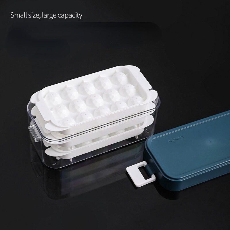 Kitchen Helper Frozen Ice Cube Mold Box Artifact Commercial Basket Freezer Lid Refrigerator Homemade Water Hockey Home Drink Set