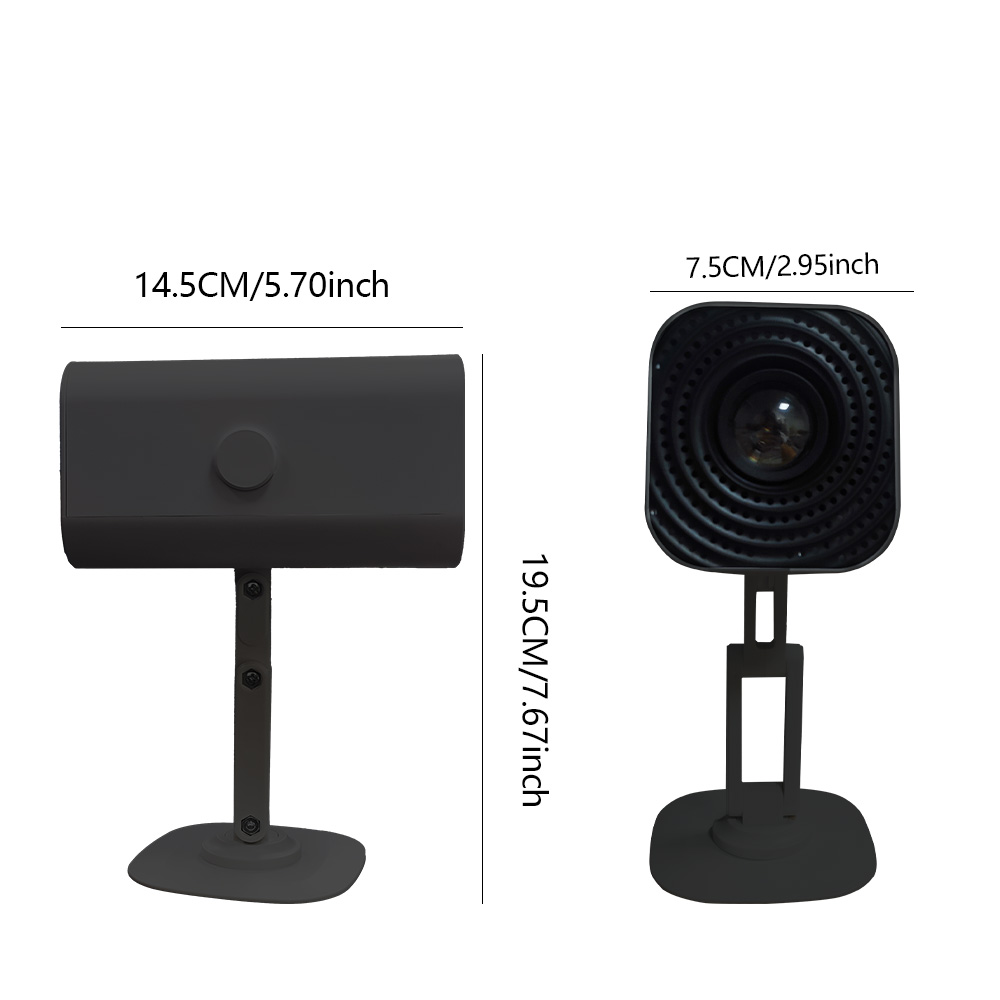 MINI Portable Projector WIFI Resolution Intelligent Control Home Theater Outdoor Movie LED Projector