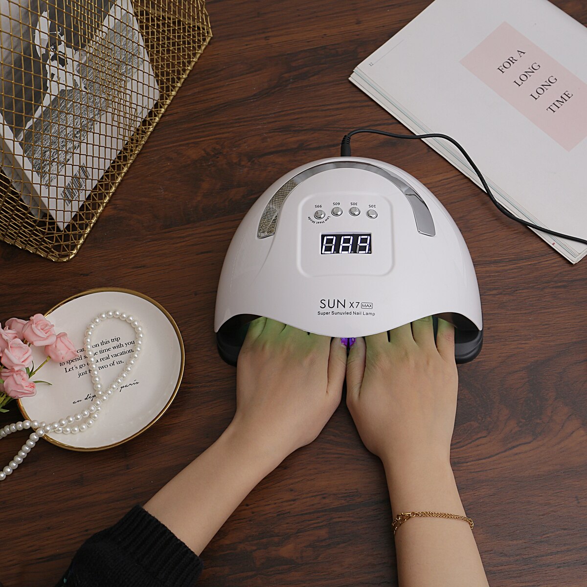 SUNX5 Max LED Lamp Nail Dryer 45 LEDs UV Ice Lamp For Drying Gel Polish 10/30/60/99s Timer Auto Sensor Manicure Tools