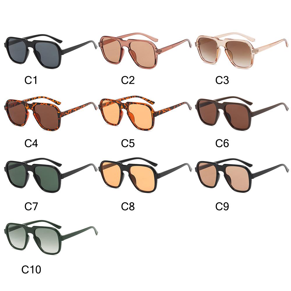Gafas de sol Vintage para hombre y mujer, lentes de playa con gradiente de océano transparente, Retro, accesorio de verano